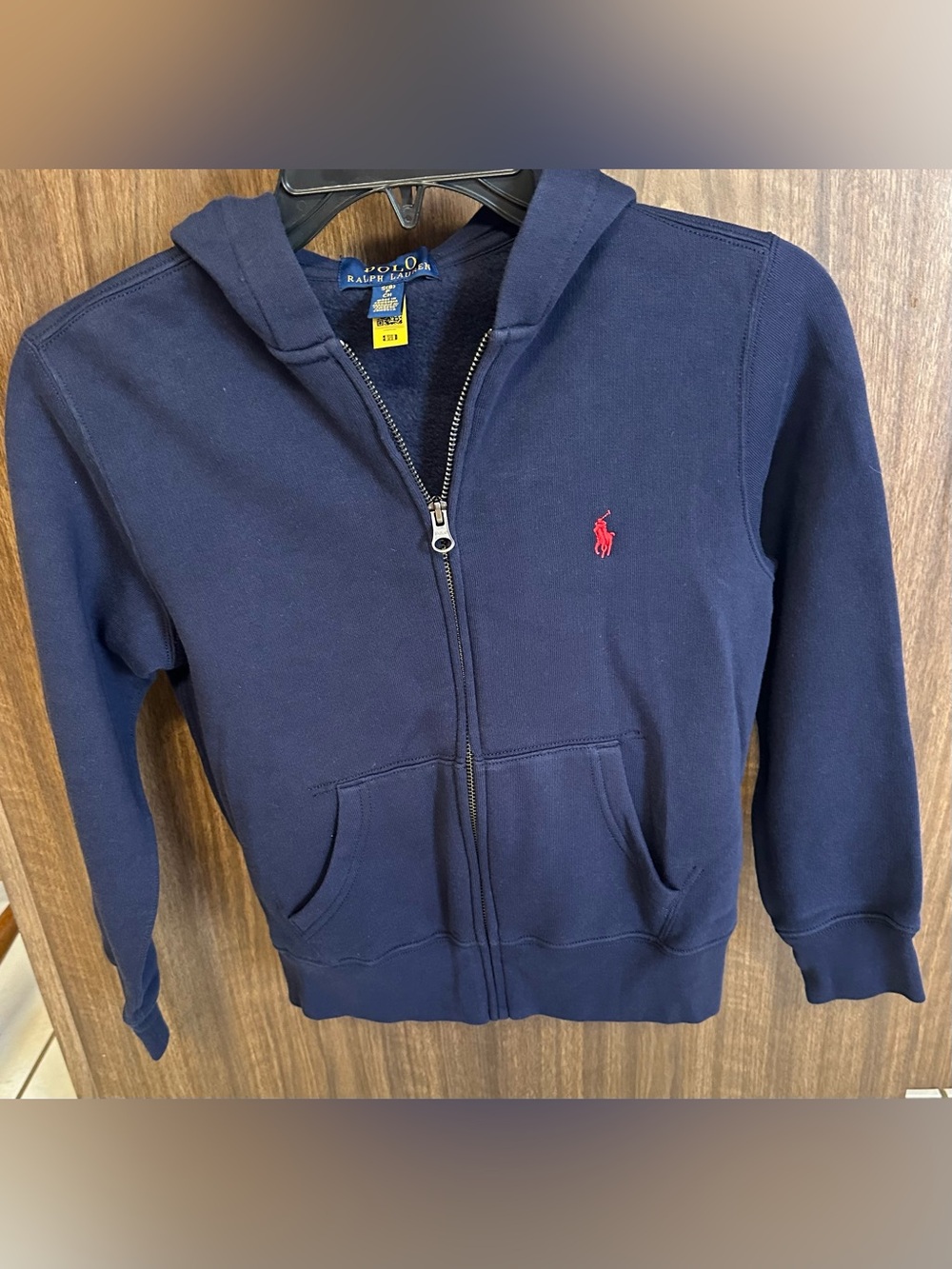 Polo Ralph Lauren Navy Blue Zip Up Hoodie